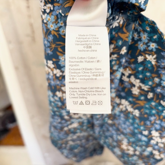 J Crew Smocked Neck Puff-sleeve Dress in Liberty Sea Blossoms - Picture 7 of 7